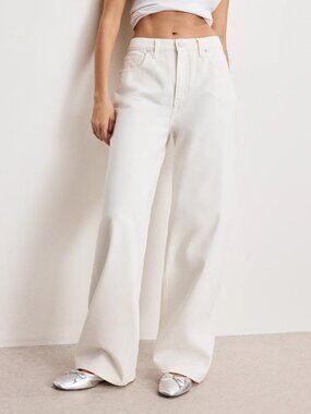 Good American Good Low Rise Baggy Jeans NWT, Size 4/27, Waist 16"